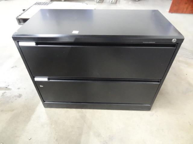lot 273 image: 36" metal 2 drawer lateral fil...