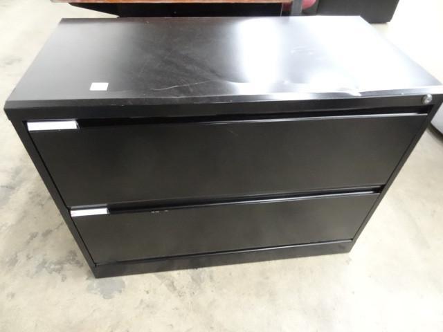 lot 287 image: 36" metal 2 drawer lateral fil...