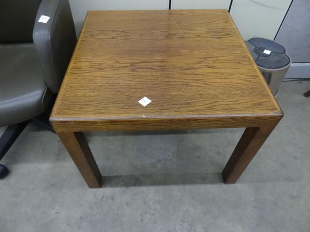 lot 310 image: 27 x 27 x 20 wood end table...