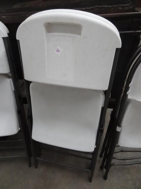 lot 321 image: 2 Lifetime folding chairs...
