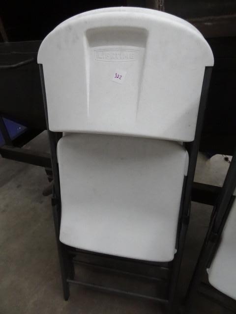 lot 322 image: 2 Lifetime folding chairs...