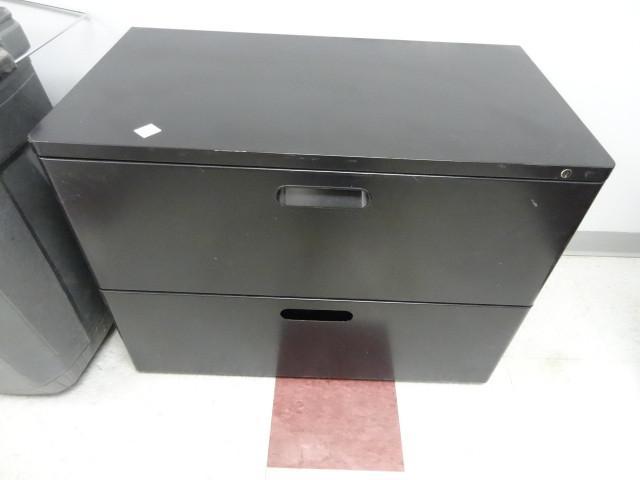 lot 39 image: 36" metal 2 drawer lateral fil...