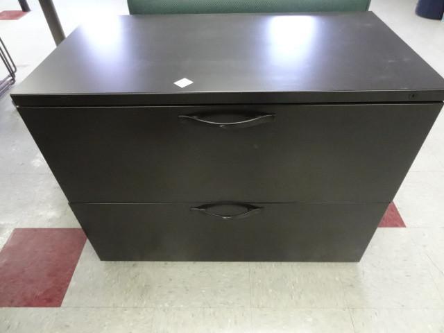 lot 45 image: 36" metal 2 drawer lateral fil...