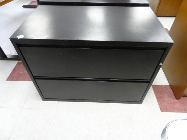 lot 53 image: 36" metal 2 drawer lateral fil...