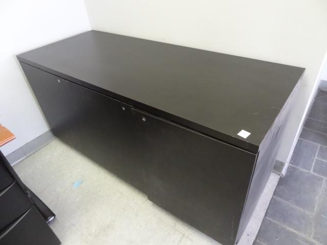 lot 71 image: 3 door laminate cabinet. 60 x 24 x ...