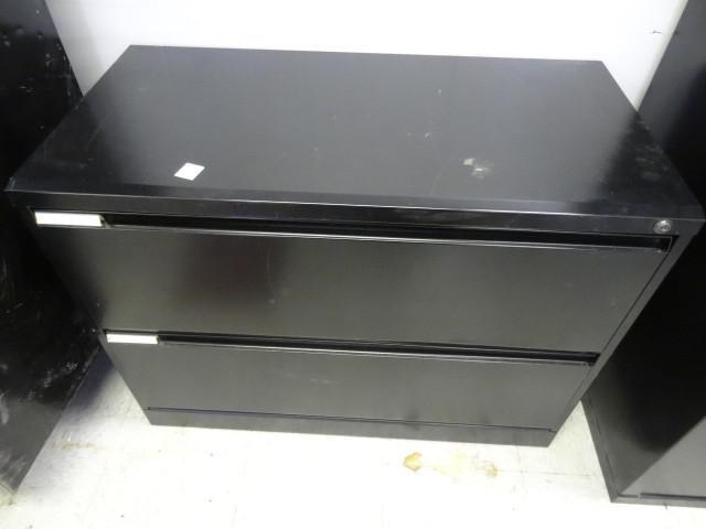 lot 95 image: 36" metal 2 drawer lateral fil...