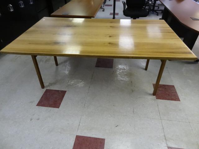 lot 98 image: 72 x 42 x 30 wood table...