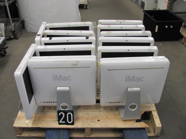lot 20 image: Lot of 15 Apple imac a1208 all in o...
