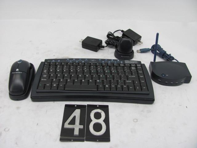 lot 48 image: Gyration wireless keyboard and air ...