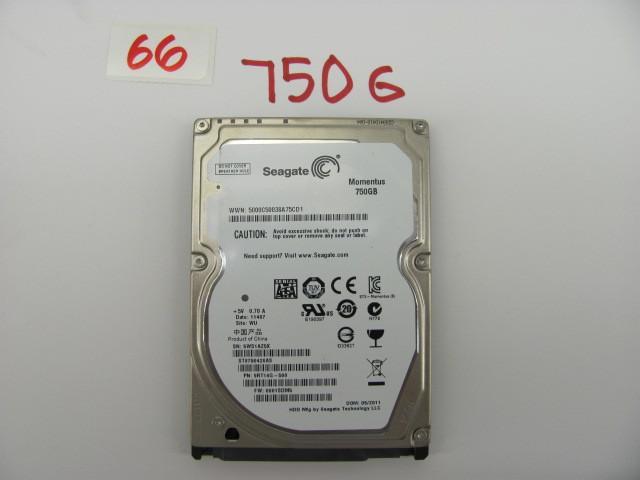 lot 66 image: Seagate 2.5" 750G SATA hard dr...