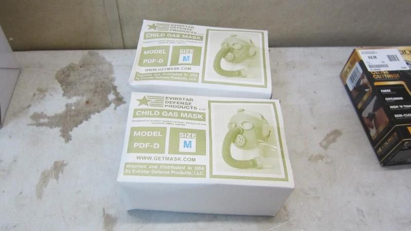 lot 10 image: 2 new childs gas masks...