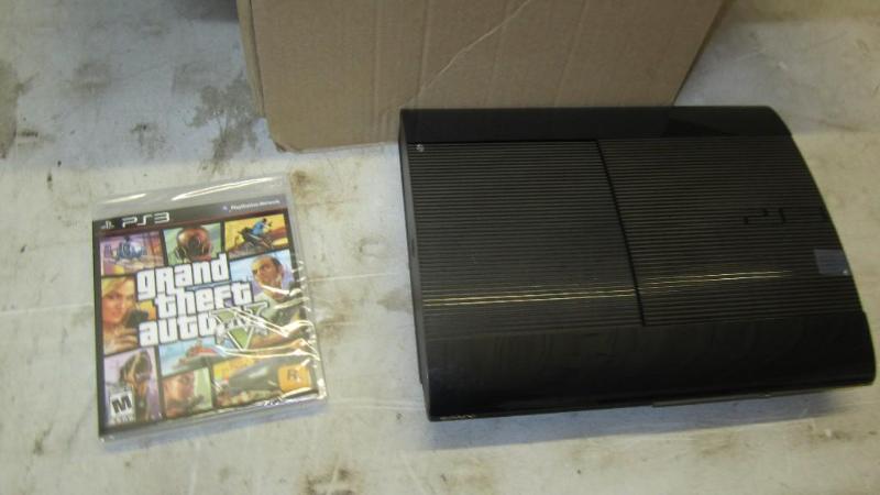 lot 28 image: PS3 console, store shelf model...