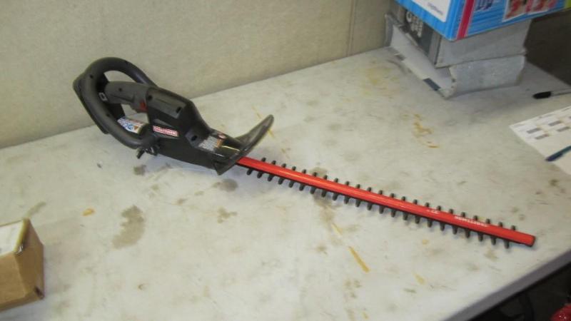 lot 50 image: craftsman hedge trimmer, works, no ...