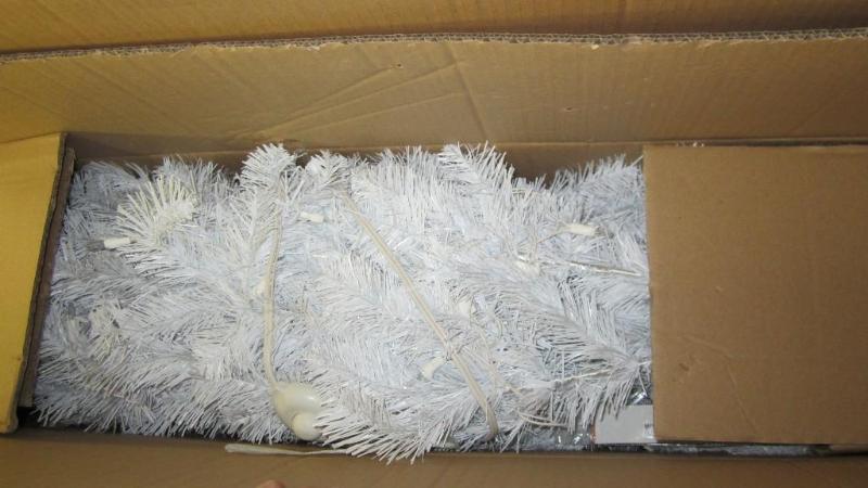 lot 70 image: white christmas tree...