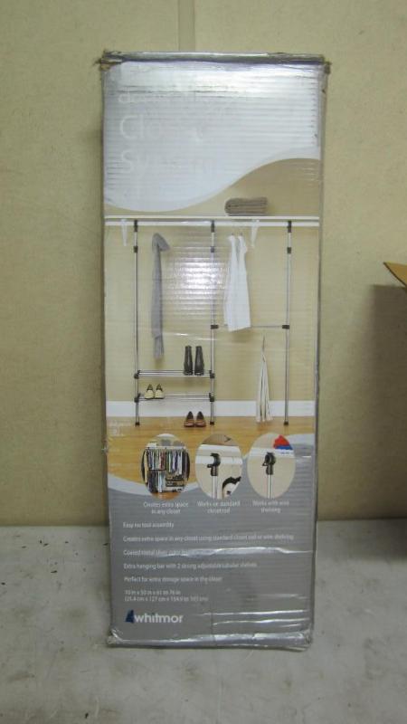 lot 71 image: closet rod system...