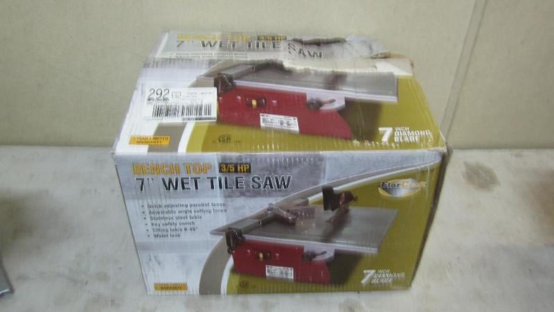 lot 91 image: 7" tile saw...