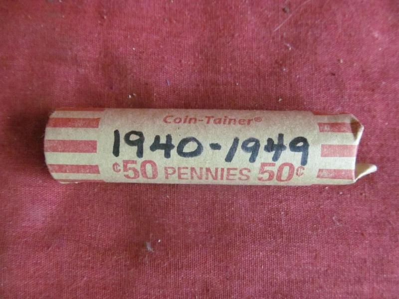 1940-1949 Roll of Wheat Pennies...