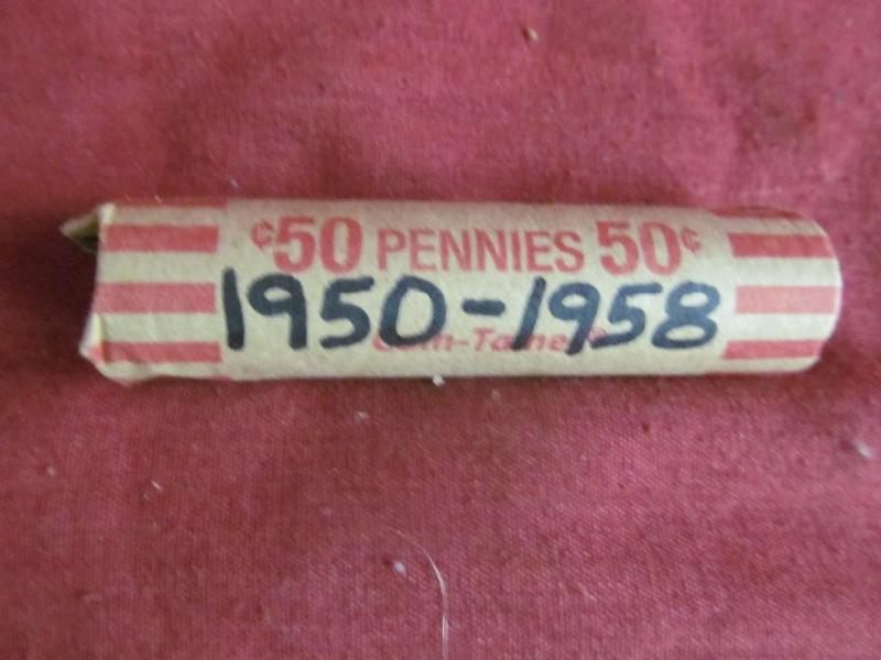 1950-1958 Roll of Wheat Pennies...