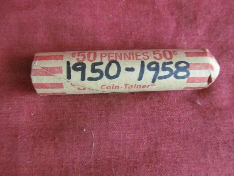 1950-1958 Roll of Wheat Pennies...