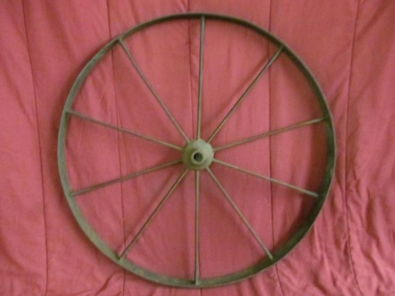 Vintage Steel Wheel, 30 in Diameter...