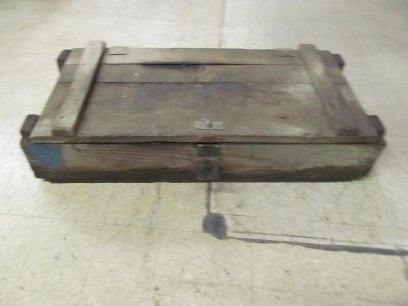 Vintage Wood Ammo Box, 29 in x 14 i...