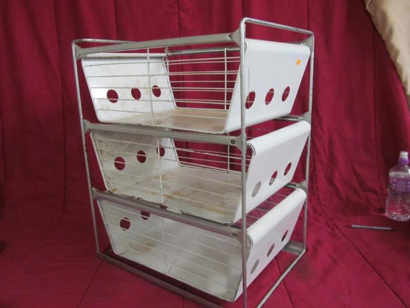 Metal 3 Drawer Organizer, 21 in Tal...