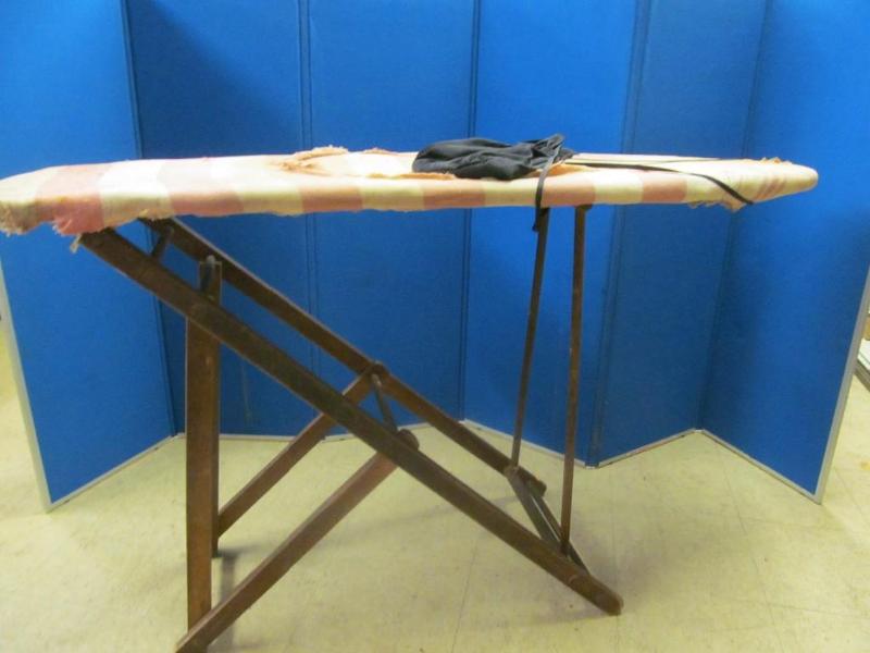 Vintage Wooden Ironing Board and Vi...