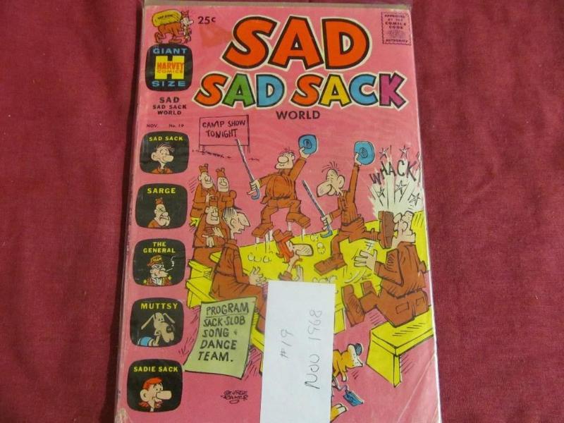 Harvey 25 Cent #19 Nov 1968 Sad Sac...