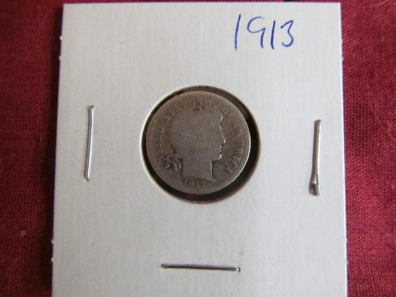 1913 Barber Dime...