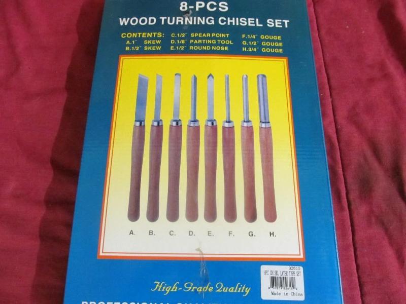 New 8 Piece Wood Turning Lathe Chis...