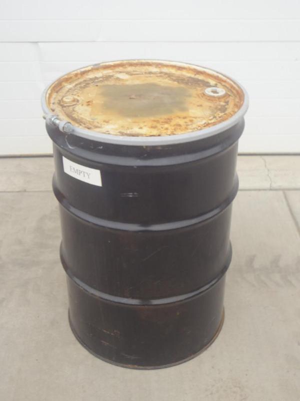 lot 10 image: 55-Gallon Steel Barrel With Removab...