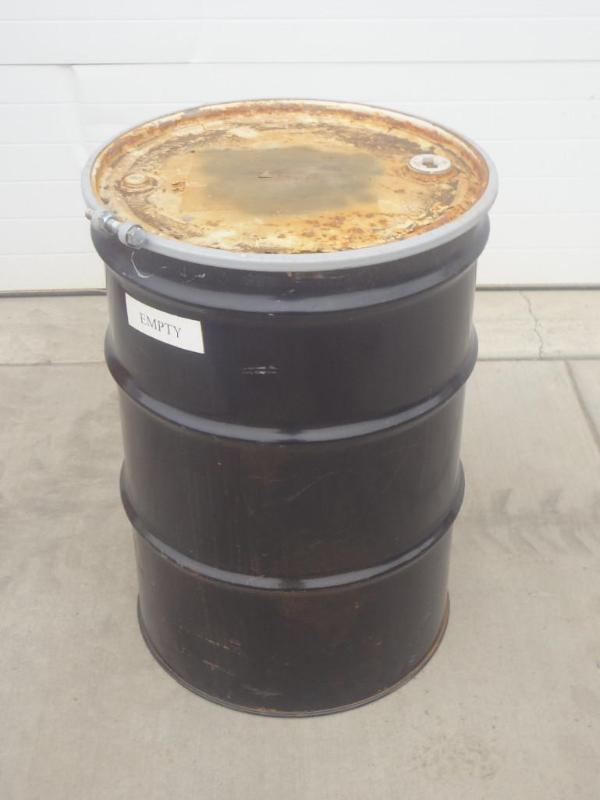 lot 11 image: 55-Gallon Steel Barrel With Removab...