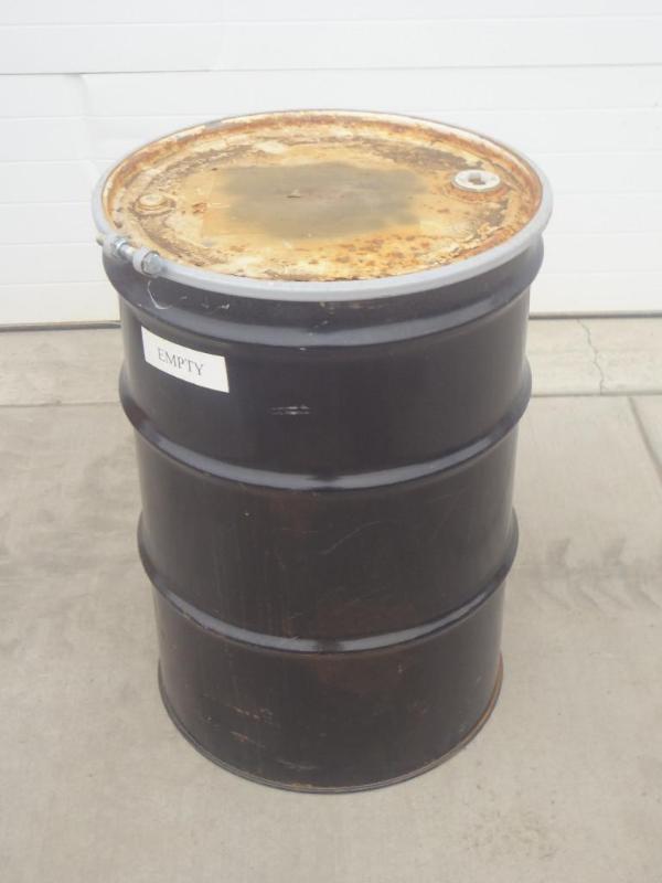 lot 13 image: 55-Gallon Steel Barrel With Removab...