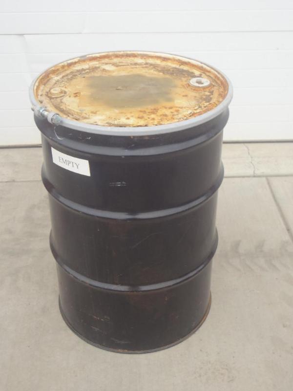 lot 14 image: 55-Gallon Steel Barrel With Removab...