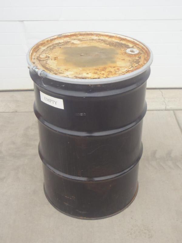 lot 15 image: 55-Gallon Steel Barrel With Removab...