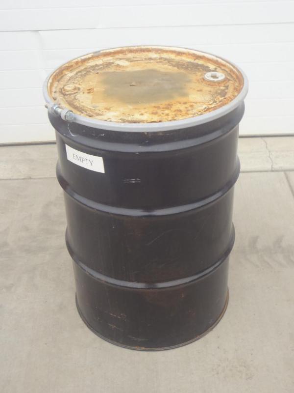 lot 20 image: 55-Gallon Steel Barrel With Removab...