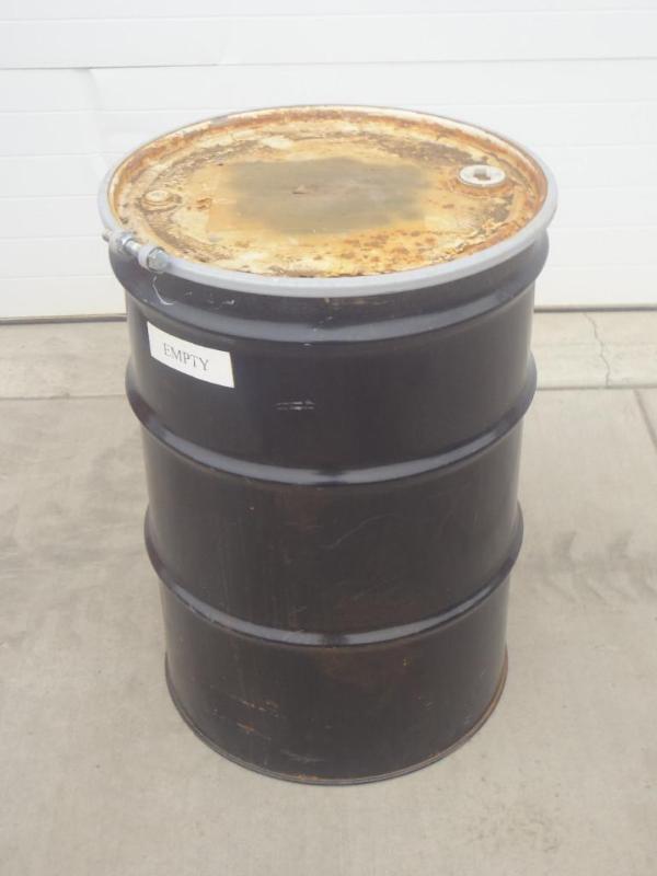 lot 21 image: 55-Gallon Steel Barrel With Removab...