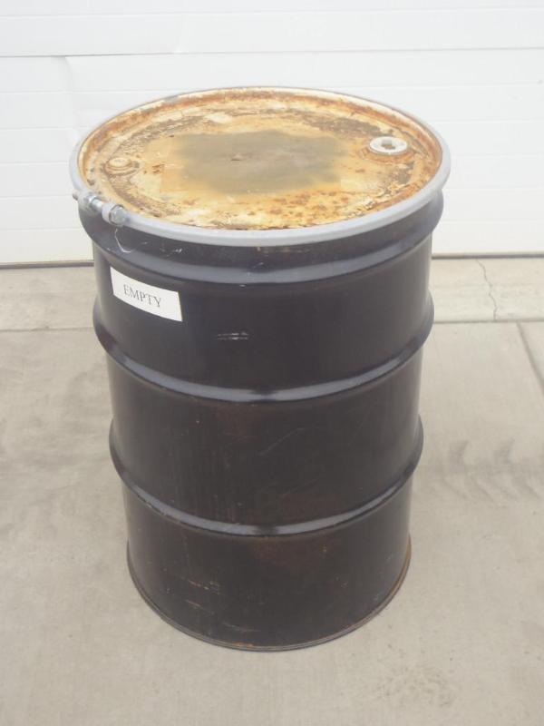 lot 22 image: 55-Gallon Steel Barrel With Removab...