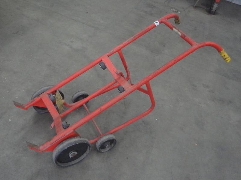 lot 39 image: Heavy Duty Steel Barrel Dolly...