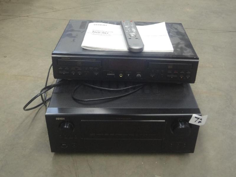 lot 72 image: Denon AVR-987 Stereo Reciever With ...