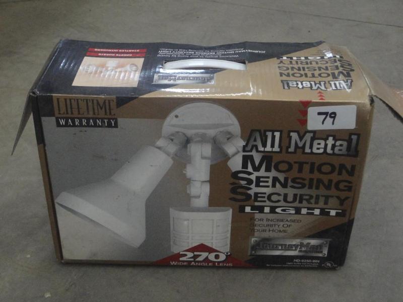 lot 79 image: Unused All Metal Motion Activated S...