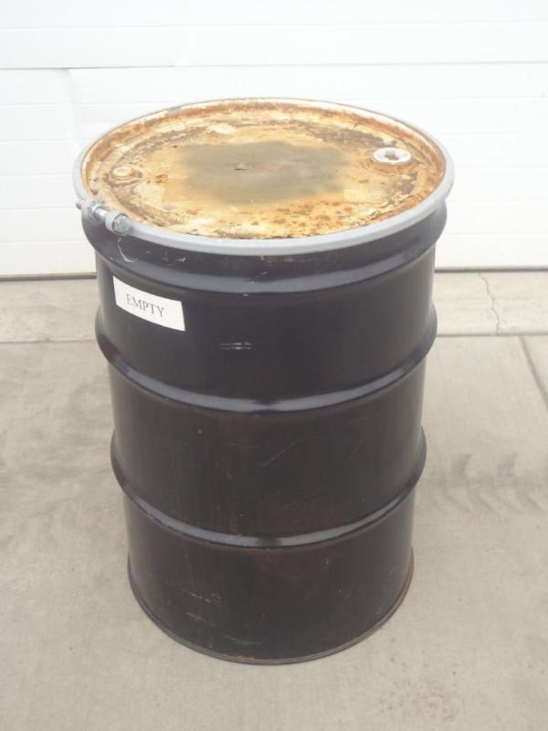 lot 9 image: 55-Gallon Steel Barrel With Removab...