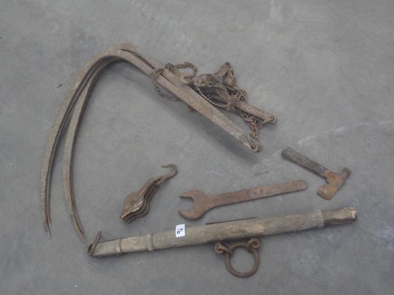 lot 96 image: Lot Of Antique Tools & Etc...