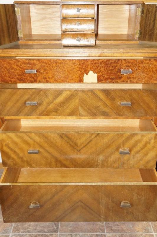 lot 13 image: Vintage Highboy Dresser