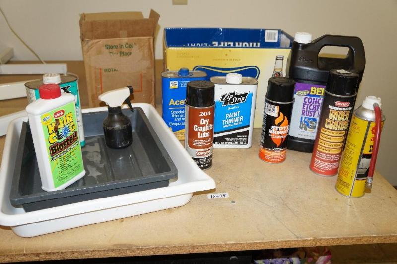 lot 26 image: Lot of Various ChemicalsCleaning Supplies & Drain Supplies
