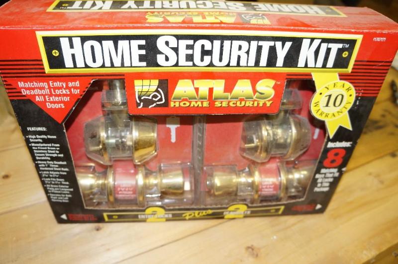 lot 30 image: New in the Box Atlas Home Security Lock Set