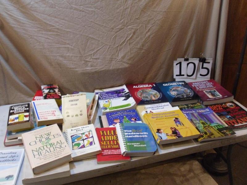 lot 105 image: Lot of Assorted Books. Geometry, Al...