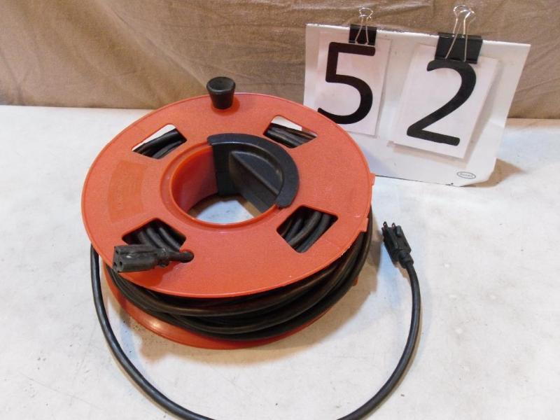 lot 52 image: Extension cord and holder. MediumH...