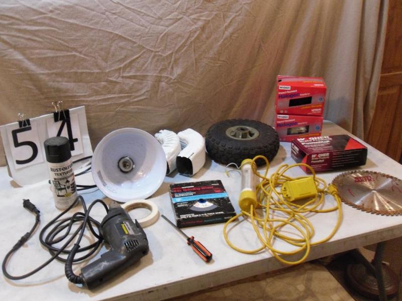 lot 54 image: Large lot of tools and auto. Black ...