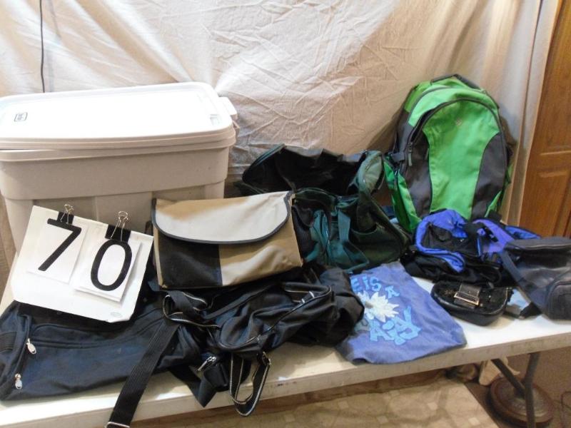 lot 70 image: Large Lot of Bags, Backpacks, Etc. ...